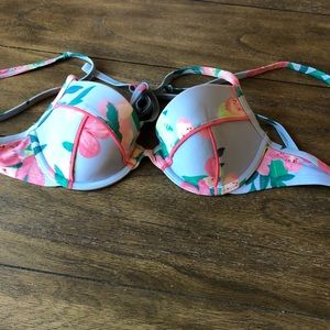 Floral swim suit top